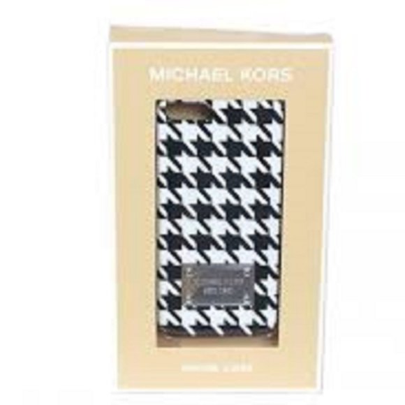 Michael Kors Black Houndstooth Iphone 5 CASE - Picture 1 of 3